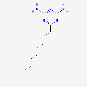 6-Nonyl-1,3,5-triazine-2,4-diamine chemical structure (CAS 5921-65-3)