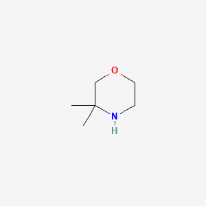 3,3-Dimethylmorpholine chemical structure (CAS 59229-63-9)