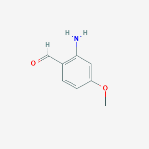 2-Amino-4-methoxybenzaldehyde chemical structure (CAS 59236-36-1)