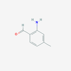 2-Amino-4-methylbenzaldehyde chemical structure (CAS 59236-38-3)