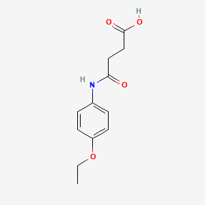4-((4-Ethoxyphenyl)amino)-4-oxobutanoic acid chemical structure (CAS 59256-45-0)
