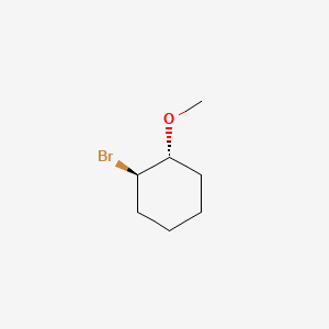 rel-(1R,2R)-1-Bromo-2-methoxycyclohexane chemical structure (CAS 5927-93-5)