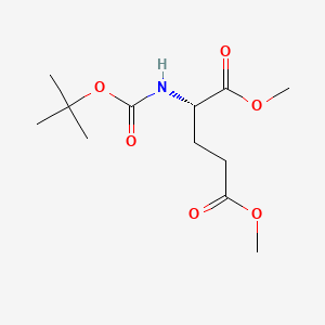 (S)-Dimethyl 2-((tert-butoxycarbonyl)amino)pentanedioate chemical structure (CAS 59279-60-6)