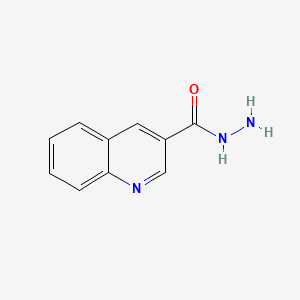 Quinoline-3-carbohydrazide chemical structure (CAS 59282-61-0)