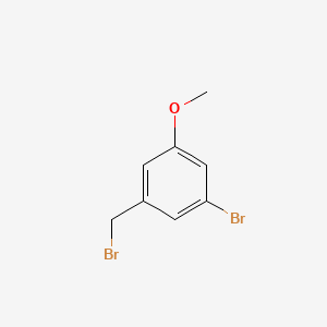 1-Bromo-3-(bromomethyl)-5-methoxybenzene chemical structure (CAS 59297-29-9)