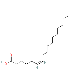 (Z)-Octadec-6-enoic acid chemical structure (CAS 593-39-5)