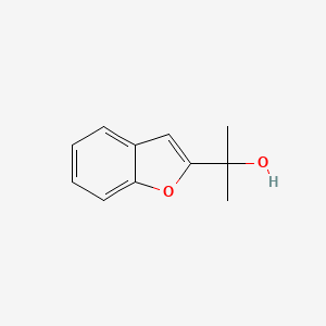 2-(Benzofuran-2-yl)propan-2-ol chemical structure (CAS 59302-96-4)