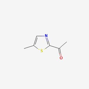 2-Acetyl-5-methylthiazole chemical structure (CAS 59303-17-2)