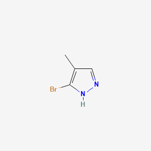 3-Bromo-4-methyl-1H-pyrazole chemical structure (CAS 5932-20-7)