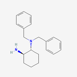(1R,2R)-N1,N1-Dibenzylcyclohexane-1,2-diamine chemical structure (CAS 593284-15-2)