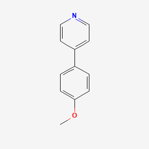 4-(4-Methoxyphenyl)pyridine chemical structure (CAS 5938-16-9)