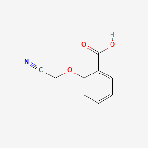 2-(Cyanomethoxy)benzoic acid chemical structure (CAS 59393-79-2)