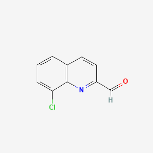 8-Chloroquinoline-2-carbaldehyde chemical structure (CAS 59394-28-4)