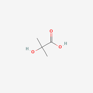 2-Hydroxyisobutyric acid chemical structure (CAS 594-61-6)