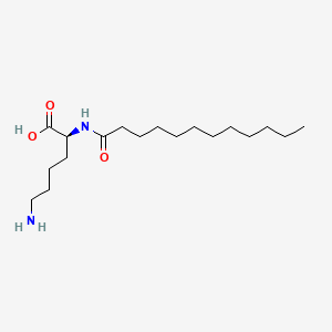 (S)-6-Amino-2-dodecanamidohexanoic acid chemical structure (CAS 59409-41-5)