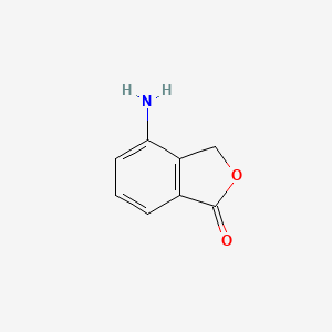 4-Aminoisobenzofuran-1(3H)-one chemical structure (CAS 59434-19-4)