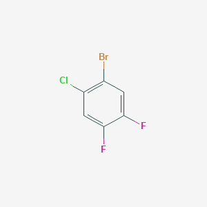 1-Bromo-2-chloro-4,5-difluorobenzene chemical structure (CAS 59447-06-2)