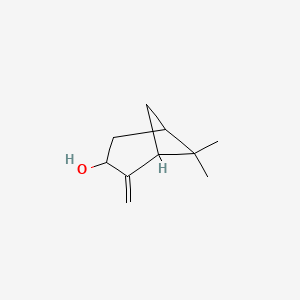 6,6-Dimethyl-2-methylenebicyclo[3.1.1]heptan-3-ol chemical structure (CAS 5947-36-4)