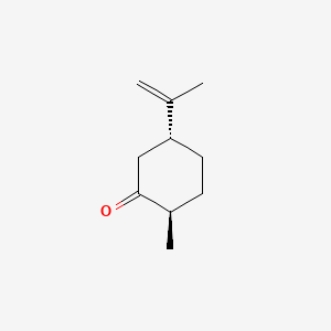 rel-(2R,5R)-2-Methyl-5-(prop-1-en-2-yl)cyclohexan-1-one chemical structure (CAS 5948-04-9)