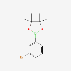 2-(3-Bromophenyl)-4,4,5,5-tetramethyl-1,3,2-dioxaborolane chemical structure (CAS 594823-67-3)