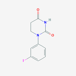 1-(3-Iodophenyl)dihydropyrimidine-2,4(1H,3H)-dione chemical structure (CAS 594862-53-0)