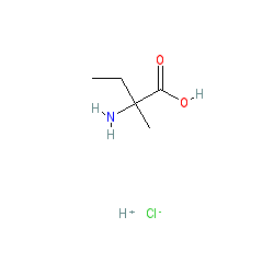2-Amino-2-methylbutanoic acid chemical structure (CAS 595-39-1)