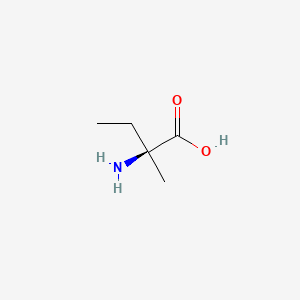 (S)-2-Amino-2-methylbutanoic acid chemical structure (CAS 595-40-4)