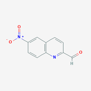 6-Nitroquinoline-2-carbaldehyde chemical structure (CAS 59500-67-3)