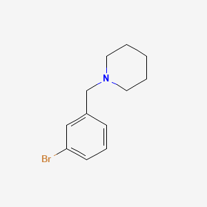 1-(3-Bromobenzyl)piperidine chemical structure (CAS 59507-40-3)