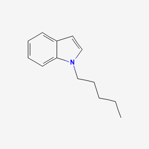 1-Pentyl-1H-indole chemical structure (CAS 59529-21-4)