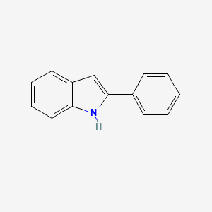 7-Methyl-2-phenyl-1H-indole chemical structure (CAS 59541-82-1)