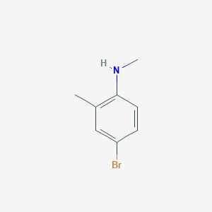 4-Bromo-N,2-dimethylaniline chemical structure (CAS 59557-89-0)