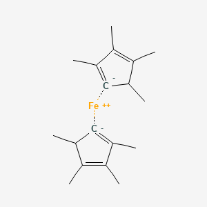 Bis(tetramethylcyclopentadienyl)iron chemical structure (CAS 59568-28-4)
