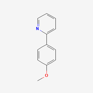 2-(4-Methoxyphenyl)pyridine chemical structure (CAS 5957-90-4)