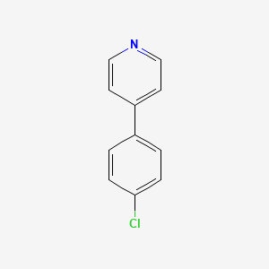 4-(4-Chlorophenyl)pyridine chemical structure (CAS 5957-96-0)
