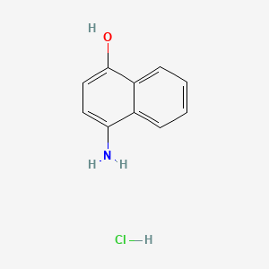 4-Aminonaphthalen-1-ol hydrochloride chemical structure (CAS 5959-56-8)