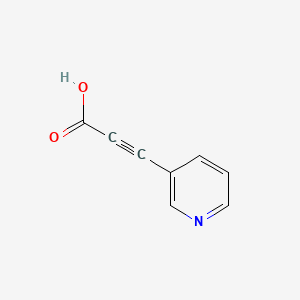 3-(Pyridin-3-yl)propiolic acid chemical structure (CAS 59608-01-4)