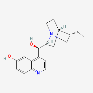 4-((R)-((1S,2S,4R,5S)-5-Ethylquinuclidin-2-yl)(hydroxy)methyl)quinolin-6-ol chemical structure (CAS 5962-19-6)