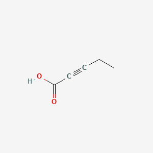 Pent-2-ynoic acid chemical structure (CAS 5963-77-9)