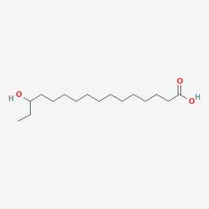 14-Hydroxyhexadecanoic acid chemical structure (CAS 59642-38-5)