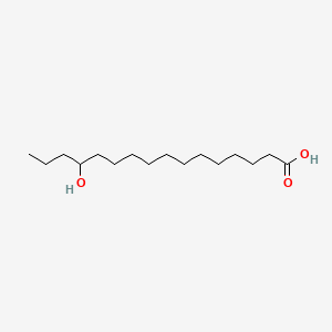 13-Hydroxyhexadecanoic acid chemical structure (CAS 59642-39-6)