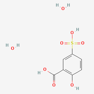 2-Hydroxy-5-sulfobenzoic acid dihydrate chemical structure (CAS 5965-83-3)