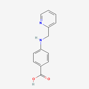 4-((Pyridin-2-ylmethyl)amino)benzoic acid chemical structure (CAS 5966-18-7)