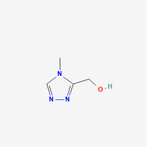 (4-Methyl-4H-[1,2,4]triazol-3-yl)methanol chemical structure (CAS 59660-30-9)