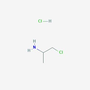 1-Chloropropan-2-amine hydrochloride chemical structure (CAS 5968-21-8)