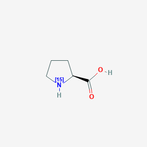 L-Proline-15N chemical structure (CAS 59681-31-1)