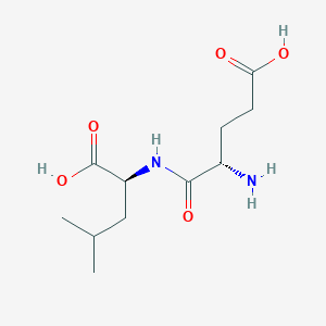 (S)-4-Amino-5-(((S)-1-carboxy-3-methylbutyl)amino)-5-oxopentanoic acid chemical structure (CAS 5969-52-8)
