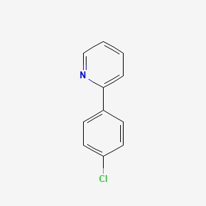 2-(4-Chlorophenyl)pyridine chemical structure (CAS 5969-83-5)