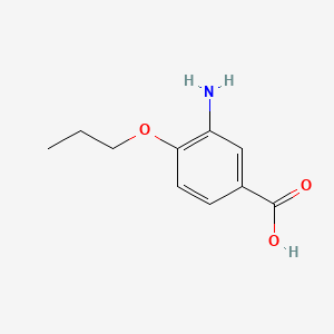 3-Amino-4-propoxybenzoic acid chemical structure (CAS 59691-15-5)