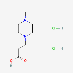 3-(4-Methylpiperazin-1-yl)propanoic acid dihydrochloride chemical structure (CAS 59695-29-3)
